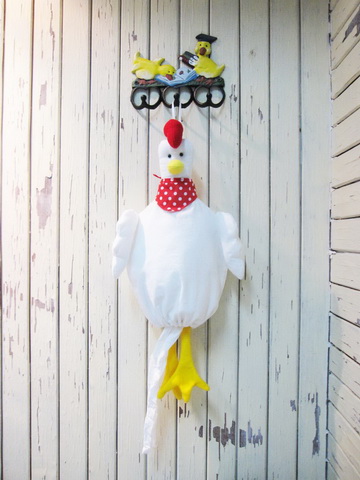 Chicken Plastic Bag Keeper/Toilet Paper Holder